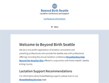 Tablet Screenshot of beyondbirthseattle.com